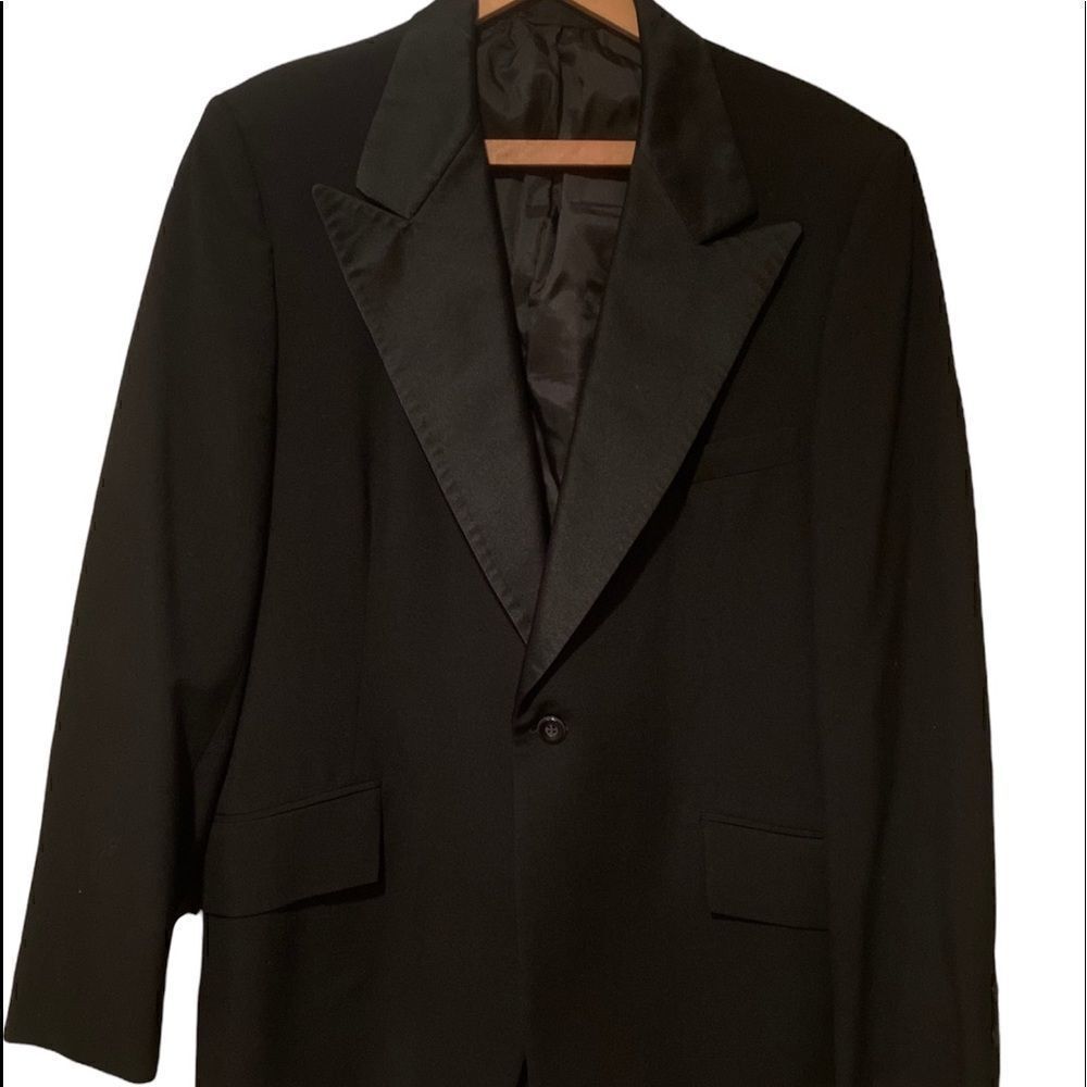 After Six By Ruddfker Vintage Black Tuxedo Coat Size 41